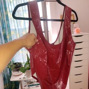 Red Fashion Nova Bodysuit